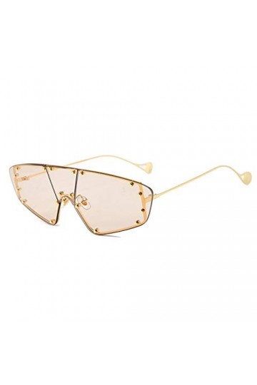 NIUASH Lunettes de Soleil polarisées Lady Lunettes de Soleil Hommes Femmes Oeil de Chat Lunettes de Soleil sans Monture Une p