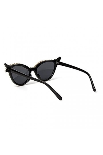 Mode Lunettes De Soleil Vintage Femmes Oeil De Chat Marque De Luxe Designer Lunettes De Soleil Strass Rétro Petites Dames Lun