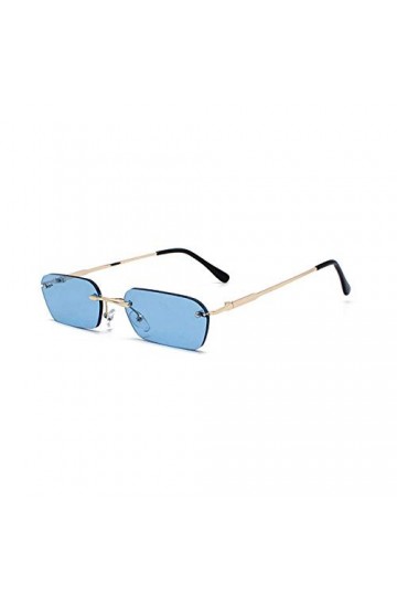 Lunette De Soleil Homme Mode Lunettes De Soleil sans Monture Femmes Vintage Dames Lentille Transparente Lunettes De Soleil po
