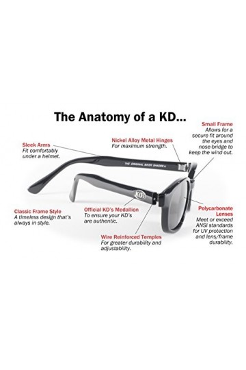 KDs LUNETTES DARK GREY 2120 BIKER