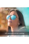 Lunettes de soleil à clipser polarisées UV 400 pour homme et femme Vision haute définition, bleu