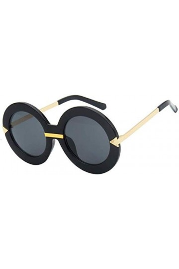 NIUASH Lunettes de Soleil polarisées Mode surdimensionné Cadre Rond Lunettes de Soleil Femmes Lunettes de Soleil de Luxe Cerc