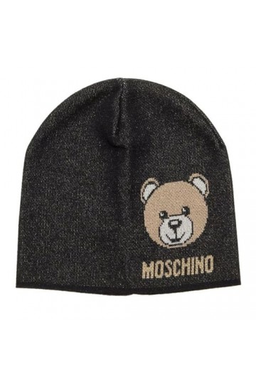MOSCHINO Femme Teddy Bear Bonnet Black