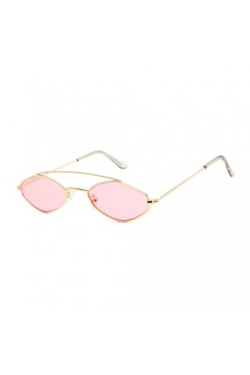 Lunettes de Soleil Hommes Petite Monture en métal Femmes Lunettes de Soleil Vintage, C5 Or Rose, Taille Unique