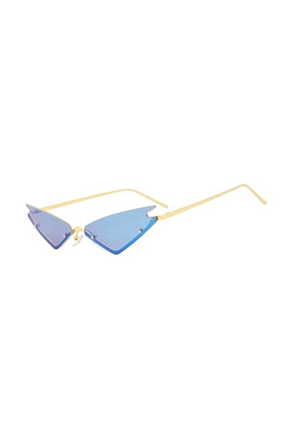 NIUASH Lunettes de Soleil polarisées Lunettes de Soleil Vintage Oeil de Chat Femmes Lunettes de Soleil Semi-sans Monture pour
