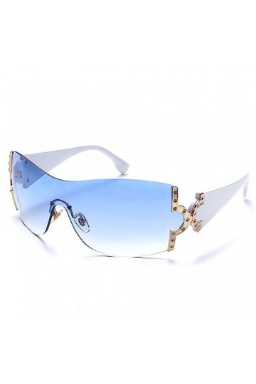 HPIRME Lunettes de soleil strass femmes lunettes de soleil dégradées nuances de conduite en plein air, 2, taille unique