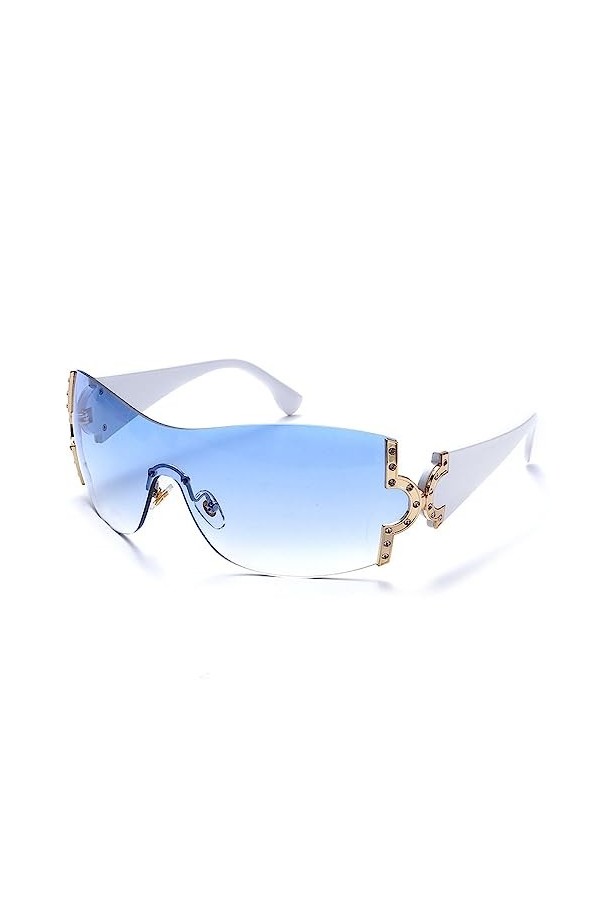 HPIRME Lunettes de soleil strass femmes lunettes de soleil dégradées nuances de conduite en plein air, 2, taille unique