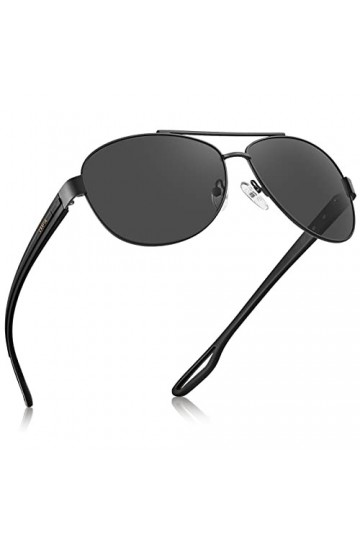 Carfia Lunettes de Soleil Rétro Polarisées Femmes Hommes Protection UV400 Conduite en Extérieure Sport