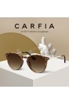 Carfia Lunettes de Soleil Polarisées Élégante Pour Hommes et Femmes Protection UV Légère Lunettes Rondes