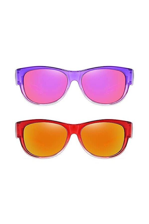 SHEEN KELLY Sur Lunette de Soleil Polarisé Femmes Mode Ovale sadapter sur les lunettes Goggles du Conducteur de lœil de cha