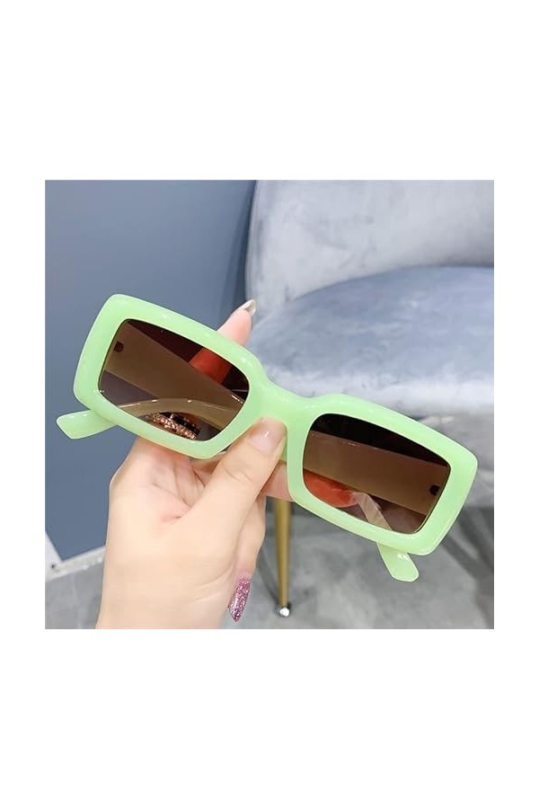 Lunettes de soleil à la mode Lunettes De Soleil Polarisées Lunettes De Soleil Rectangle Femmes Et Hommes Vintage Petites Lune