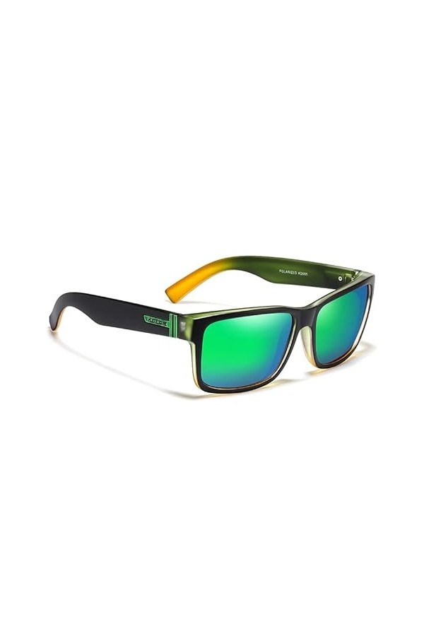 KDEAM Lunettes de soleil sport polarisées pour hommes et femmes protection UV carrées pour baseball, conduite, course, pêche,