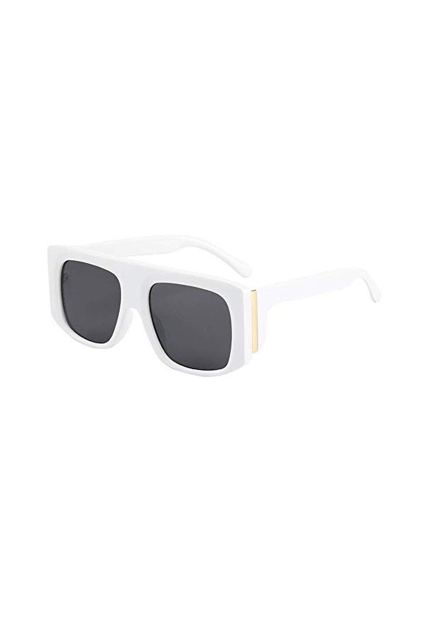 N-B Lunettes de Soleil pour Femmes, Monture en Plastique, Lunettes carrées à la Mode, Lunettes de Soleil surdimensionnées