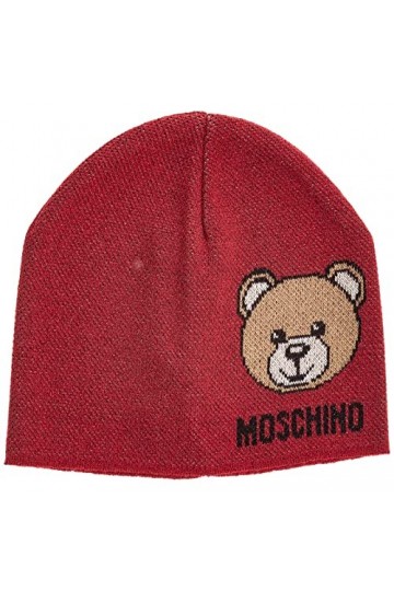 MOSCHINO Femme Teddy Bonnet Rosso