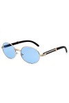 HPIRME Lunettes de soleil rondes femmes petit cadre lunettes de soleil lentille hommes Steampunk lunettes rétro nuances lunet