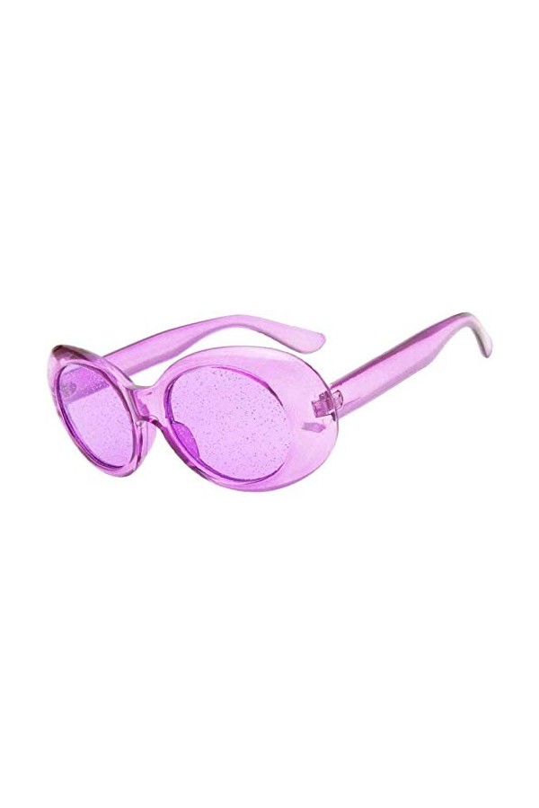 ZYIZEE Lunettes de Soleil Lunettes de Soleil ovales Rouges Femmes Couleur Bonbon coloré Jaune Rose Violet Lunettes de Soleil 