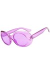 ZYIZEE Lunettes de Soleil Lunettes de Soleil ovales Rouges Femmes Couleur Bonbon coloré Jaune Rose Violet Lunettes de Soleil 