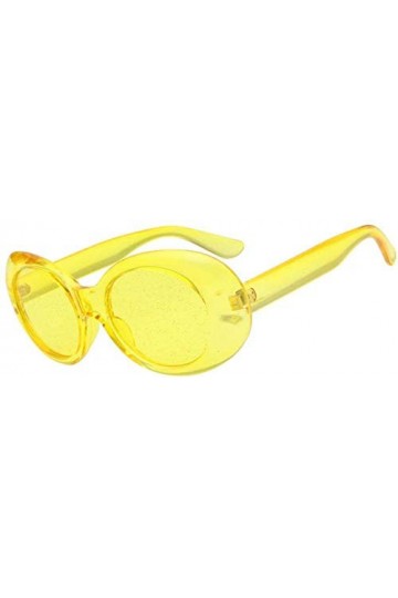 NIUASH Lunettes de Soleil polarisées Lunettes de Soleil ovales Rouges Femmes Couleur Bonbon coloré Jaune Rose Violet Lunettes