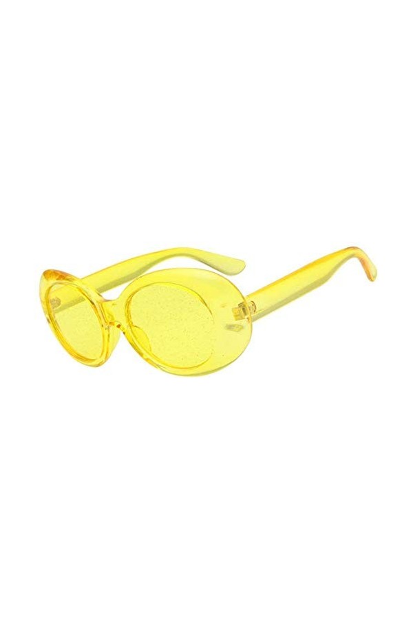 NIUASH Lunettes de Soleil polarisées Lunettes de Soleil ovales Rouges Femmes Couleur Bonbon coloré Jaune Rose Violet Lunettes