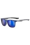 uvex Lgl 42 - Lunettes de Soleil pour Hommes et Femmes - Effet Miroir - Catégorie de Filtre 3 - Blue Grey/Blue - One Size