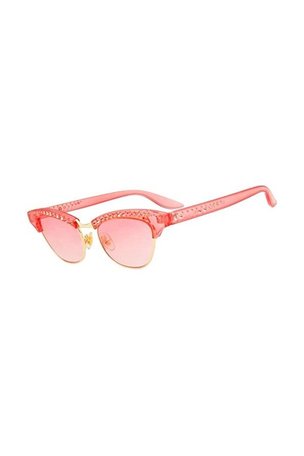 NIUASH Lunettes de Soleil polarisées Lunettes de Soleil Mode Oeil de Chat Femmes Luxe rétro Diamant Lunettes de Soleil Femme 