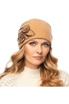VIVISENCE Bonnet Classique Et Élégant Handmade 7068, Fabriqué en UE, Beige,UNI
