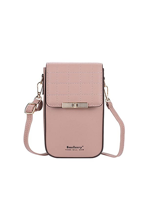FANDARE Sac de téléphone Femmes Sac À Bandoulière Fille Sacoche Portefeuille Portable Sac dépaule pour Achats Fête École Voy