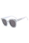 ZRTYJ Des lunettes de soleil Lunettes De Soleil Etoiles Strass Hommes Accessoires De Mode Marque Argent Noir Lunettes De Sole