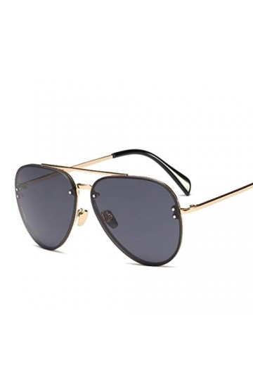 YWYU Lunettes de Soleil colorées en métal de Mode européenne et américaine, Lunettes de Soleil dhommes et de Femmes danti-r