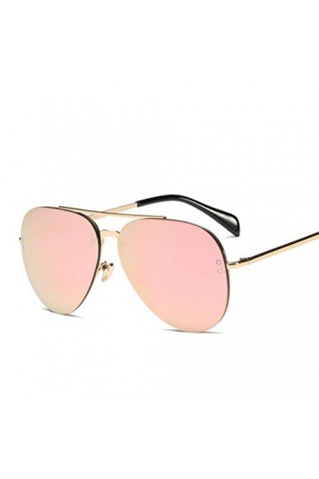 YWYU Lunettes de Soleil colorées en métal de Mode européenne et américaine, Lunettes de Soleil dhommes et de Femmes danti-r