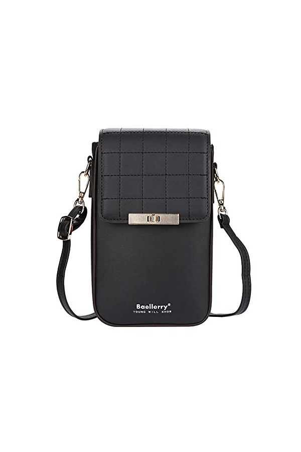 FANDARE Sac de téléphone Femmes Sac À Bandoulière Fille Sacoche Portefeuille Portable Sac dépaule pour Achats Fête École Voy