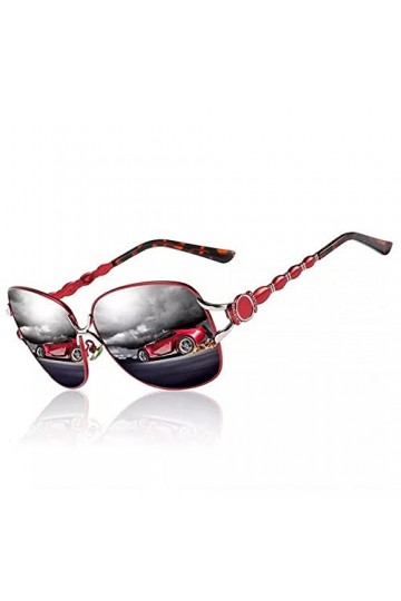 BAJIE Lunettes de Soleil polarisées Dames Lunettes de Soleil Alliage Uv400 Lunettes de Soleil Lunettes de Conduite Hommes/Fem