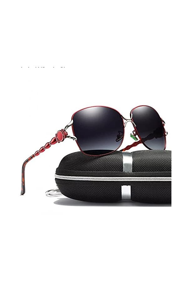 BAJIE Lunettes de Soleil polarisées Dames Lunettes de Soleil Alliage Uv400 Lunettes de Soleil Lunettes de Conduite Hommes/Fem