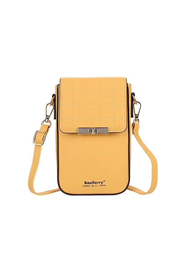 FANDARE Sac de téléphone Femmes Sac À Bandoulière Fille Sacoche Portefeuille Portable Sac dépaule pour Achats Fête École Voy