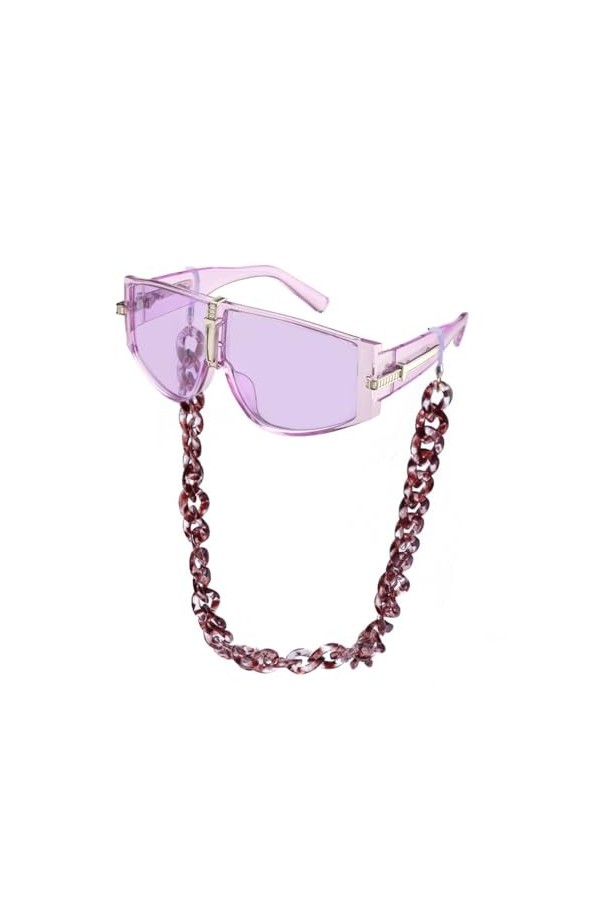 HPIRME Lunettes de Soleil Vintage à Grande Monture Lunettes de Soleil Femme Lunettes de Soleil Femme Nuances Dégradées, C, ta