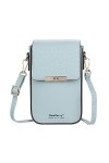 FANDARE Sac de téléphone Femmes Sac À Bandoulière Fille Sacoche Portefeuille Portable Sac dépaule pour Achats Fête École Voy