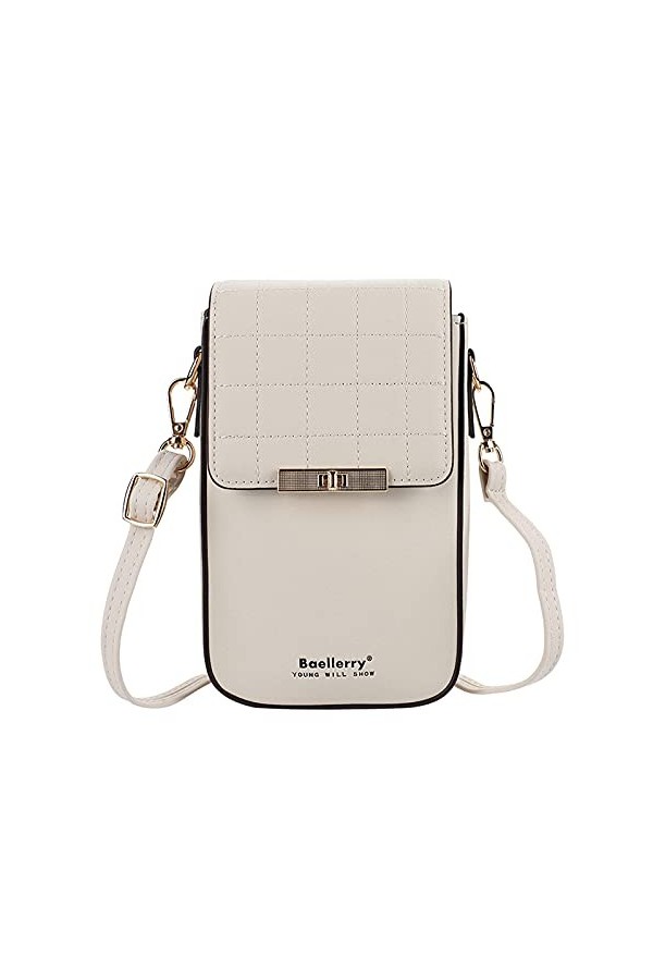 FANDARE Sac de téléphone Femmes Sac À Bandoulière Fille Sacoche Portefeuille Portable Sac dépaule pour Achats Fête École Voy