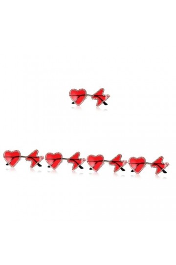 USHOBE 5 Paires De Lunettes De Soleil Hip Hop Ornements De Fête Lunettes De Soleil Surdimensionnées Lunettes Irrégulières Ten