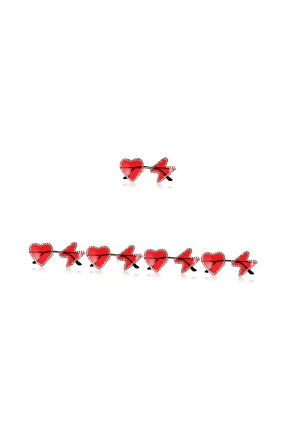 USHOBE 5 Paires De Lunettes De Soleil Hip Hop Ornements De Fête Lunettes De Soleil Surdimensionnées Lunettes Irrégulières Ten