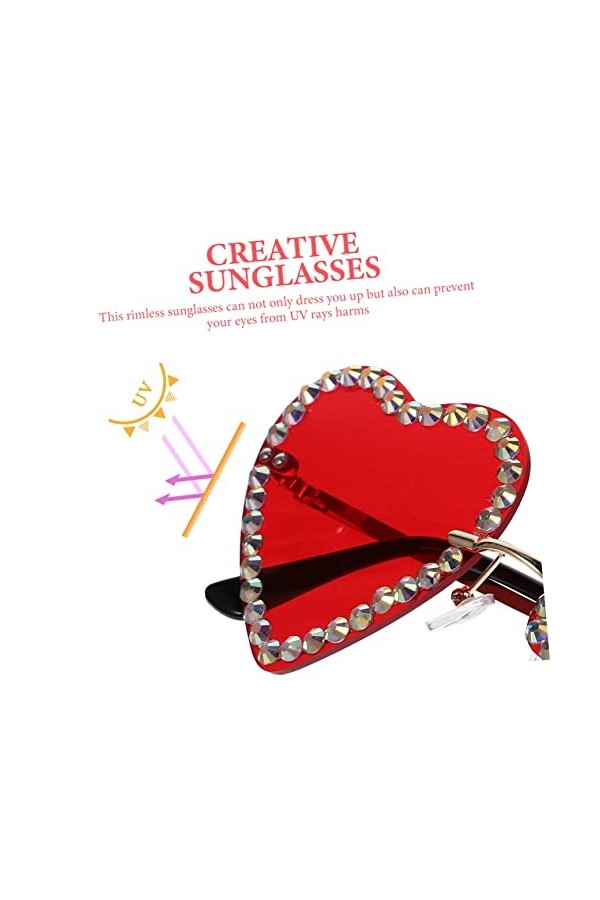 USHOBE 5 Paires De Lunettes De Soleil Hip Hop Ornements De Fête Lunettes De Soleil Surdimensionnées Lunettes Irrégulières Ten