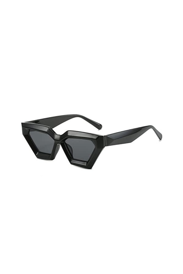 EkeNoz Lunettes de soleil œil de chat à monture épaisse for hommes et femmes, décoratives, tendance, Sport de banlieue, UV400