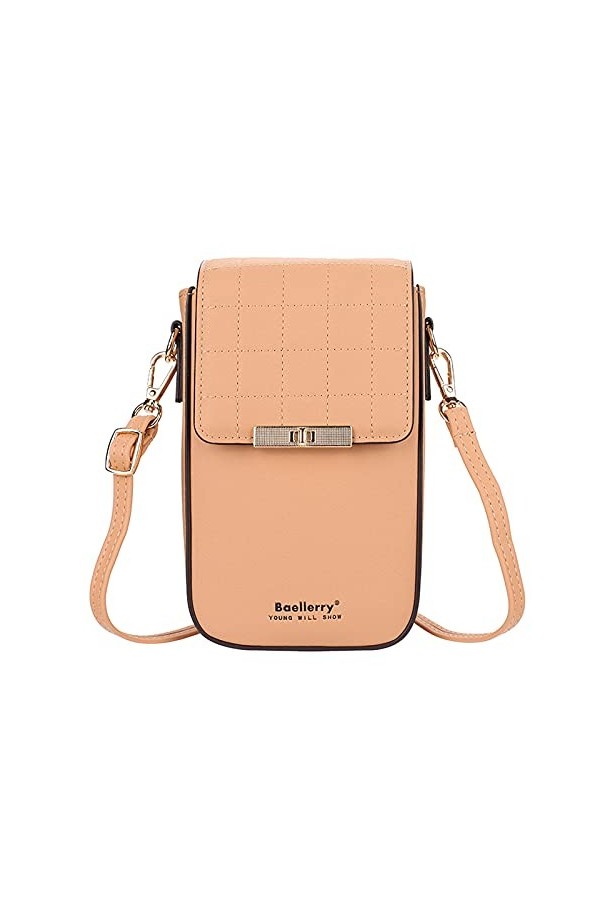 FANDARE Sac de téléphone Femmes Sac À Bandoulière Fille Sacoche Portefeuille Portable Sac dépaule pour Achats Fête École Voy