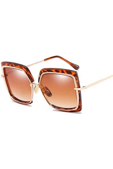 NIUASH Lunettes de Soleil polarisées Lunettes pour Femmes surdimensionnées Unique Demi-Cadre Grand Cadre Femmes Lunettes de S