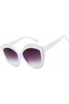 NIUASH Lunettes de Soleil polarisées Lunettes de Soleil Strass de Luxe Femmes Mode Lunettes de Soleil Yeux de Chat pour Femme