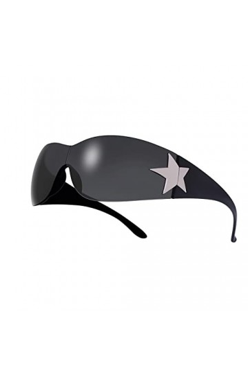 Lunettes de soleil tendance pour hommes et femmes, lunettes de soleil de sport cool Y2K lunettes de soleil vintage lunettes c