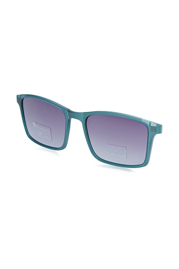 MODO & ECO Flint Clip on Lunettes de Soleil, Teal Gradient, 50 Femme