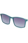 MODO & ECO Flint Clip on Lunettes de Soleil, Teal Gradient, 50 Femme
