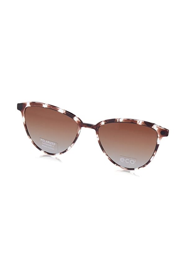 MODO & ECO Rideau Clip on Lunettes de Soleil, Noir/Or Rose, 53 Femme