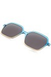MODO & ECO Mulberry Clip on Lunettes de Soleil, Dégradé Bleu Sable, 53 Femme
