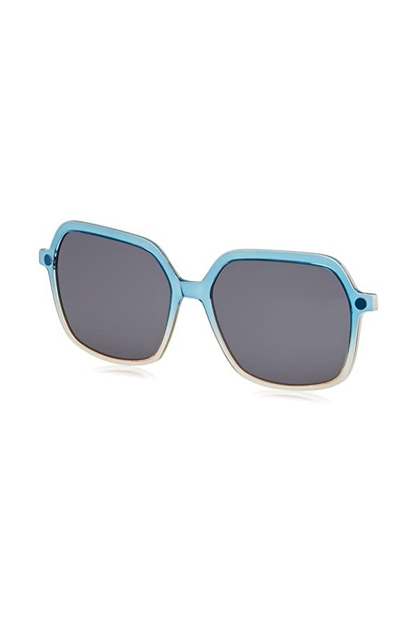 MODO & ECO Mulberry Clip on Lunettes de Soleil, Dégradé Bleu Sable, 53 Femme